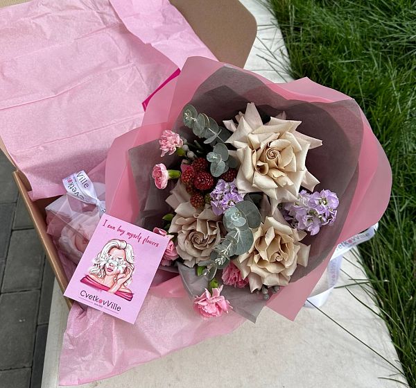 Подарочный набор Flower Box нежность  №4