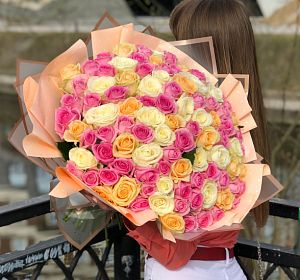 Букеты из 101 розы — Букет My love