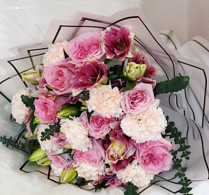 Цветы на свадьбу — Букет Пинк эмоушн