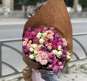 Букет из розовых цветов — Моей милой