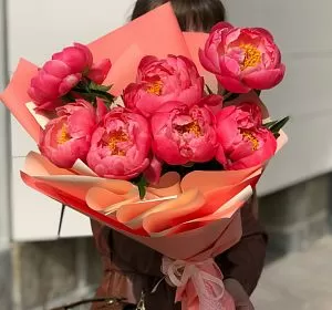Букет из розовых цветов — Утреннее блаженство