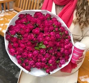 Букет из розовых цветов — Пинк дрим