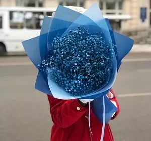 Букет из синих цветов — Мальвина