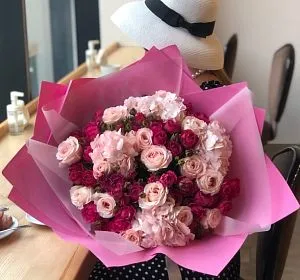 Букеты роз в Екатеринбурге — Розовая симфония