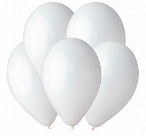 Воздушные гелиевые шары — Шар с гелием Белый