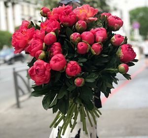 Красивые букеты цветов для мамы — 25 пионов