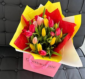 Цветы в пакете — Сумочка с цветами "Весенняя сумочка"