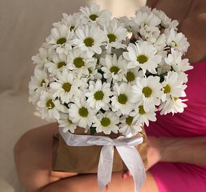 Букет из белых цветов — Самой заботливой