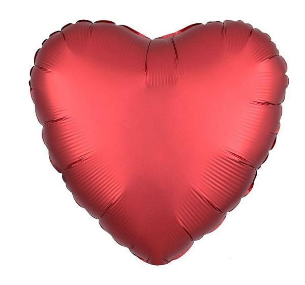 шар с гелием сердце красное  картинка №2