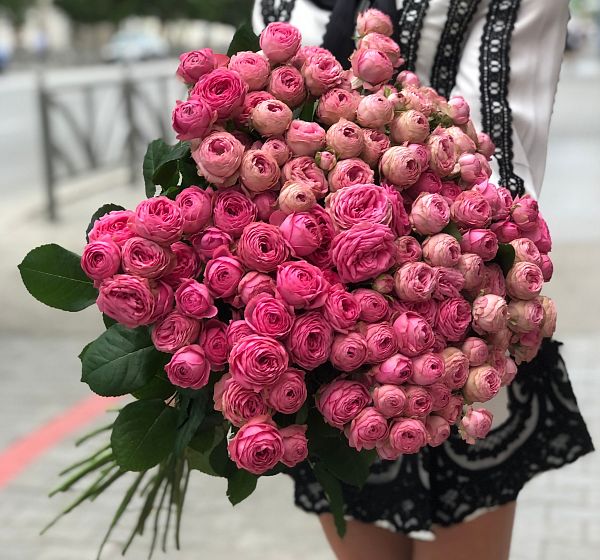 Букет цветов джульетта (Роза кустовая  60-70 см и ) | Картинка №3