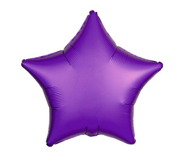 шар с гелием звезда фиолетовый картинка №2